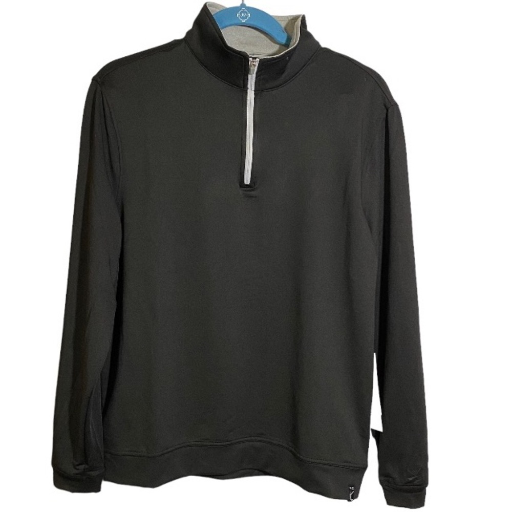 Kenneth Cole Golf Jacket Performance Athletic Black Quarter Zip Men’s Size Small